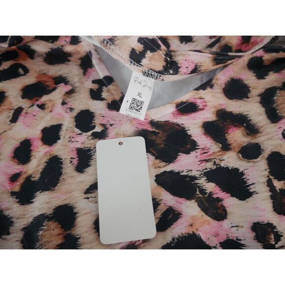 Women's 3/4 Sleeve V-neck Animal Print XL - Picture 7 of 9